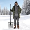 image:imageVEVOR Snow Shovel for Driveway 16 in Wide Aluminum Alloy Snow Shovel Non Slip Grip Large Capacity Snowplow Shovels Detachable amp Lightweight Snows Removal Tool for Garden Car Camping Outdoors16 inch