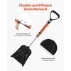 image:imageVEVOR Snow Shovel for Driveway 16 in Wide Aluminum Alloy Snow Shovel Non Slip Grip Large Capacity Snowplow Shovels Detachable amp Lightweight Snows Removal Tool for Garden Car Camping Outdoors10 inch