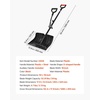 image:imageVEVOR Snow Shovel for Driveway 16 in Wide Aluminum Alloy Snow Shovel Non Slip Grip Large Capacity Snowplow Shovels Detachable amp Lightweight Snows Removal Tool for Garden Car Camping Outdoors18 inch