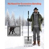 image:imageVEVOR Snow Shovel for Driveway 16 in Wide Aluminum Alloy Snow Shovel Non Slip Grip Large Capacity Snowplow Shovels Detachable amp Lightweight Snows Removal Tool for Garden Car Camping Outdoors16 inch