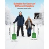image:imageVEVOR Snow Shovel for Driveway 16 in Wide Aluminum Alloy Snow Shovel Non Slip Grip Large Capacity Snowplow Shovels Detachable amp Lightweight Snows Removal Tool for Garden Car Camping Outdoors85 inch