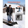 image:imageVEVOR Snow Shovel for Driveway 16 in Wide Aluminum Alloy Snow Shovel Non Slip Grip Large Capacity Snowplow Shovels Detachable amp Lightweight Snows Removal Tool for Garden Car Camping Outdoors18 inch
