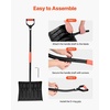 image:imageVEVOR Snow Shovel for Driveway 16 in Wide Aluminum Alloy Snow Shovel Non Slip Grip Large Capacity Snowplow Shovels Detachable amp Lightweight Snows Removal Tool for Garden Car Camping Outdoors17 inch