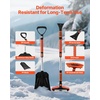 image:imageVEVOR Snow Shovel for Driveway 16 in Wide Aluminum Alloy Snow Shovel Non Slip Grip Large Capacity Snowplow Shovels Detachable amp Lightweight Snows Removal Tool for Garden Car Camping Outdoors10 inch