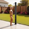 image:imageVEVOR Solar Shower 92 Gal 64FT Showerhead Height Outdoor Shower Black with Handheld amp Foot Faucet Hot amp Cold Water Adjustment Freestanding for Backyard Poolside Beach Pool