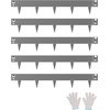 image:imageVEVOR Steel Landscape Edging 5 Packs 39 x 4 in RustResistant Metal Landscape Edging Bendable Garden Edging Border Heavy Duty Lawn Edging EasytoInstall Flower Bed Yard Pathway Divider Brown39 L x 3 H