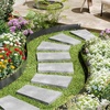 image:imageVEVOR Steel Landscape Edging 5 Packs 39 x 4 in RustResistant Metal Landscape Edging Bendable Garden Edging Border Heavy Duty Lawn Edging EasytoInstall Flower Bed Yard Pathway Divider Brown39 L x 3 H
