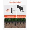 image:imageVEVOR Steel Landscape Edging 5 Packs 39 x 4 in RustResistant Metal Landscape Edging Bendable Garden Edging Border Heavy Duty Lawn Edging EasytoInstall Flower Bed Yard Pathway Divider Brown40 L x 45 H 225in