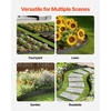 image:imageVEVOR Steel Landscape Edging 5 Packs 39 x 4 in RustResistant Metal Landscape Edging Bendable Garden Edging Border Heavy Duty Lawn Edging EasytoInstall Flower Bed Yard Pathway Divider Brown39 L x 5 H