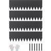 image:imageVEVOR Steel Landscape Edging 6 Packs 40 x 8 in RustResistant Metal Landscape Edging Bendable Garden Edging Border Heavy Duty Lawn Edging EasytoInstall Flower Bed Yard Pathway Divider Black40 L x 12 H 4 Pack