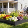 image:imageVEVOR Steel Landscape Edging 6 Packs 40 x 8 in RustResistant Metal Landscape Edging Bendable Garden Edging Border Heavy Duty Lawn Edging EasytoInstall Flower Bed Yard Pathway Divider Black40 L x 10 H 6 Pack