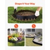 image:imageVEVOR Steel Landscape Edging 6 Packs 40 x 8 in RustResistant Metal Landscape Edging Bendable Garden Edging Border Heavy Duty Lawn Edging EasytoInstall Flower Bed Yard Pathway Divider Black40 L x 6 H 6 Pack