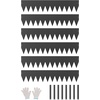 image:imageVEVOR Steel Landscape Edging 6 Packs 40 x 8 in RustResistant Metal Landscape Edging Bendable Garden Edging Border Heavy Duty Lawn Edging EasytoInstall Flower Bed Yard Pathway Divider Black40 L x 8 H 6 Pack
