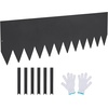 image:imageVEVOR Steel Landscape Edging 6 Packs 40 x 8 in RustResistant Metal Landscape Edging Bendable Garden Edging Border Heavy Duty Lawn Edging EasytoInstall Flower Bed Yard Pathway Divider Black40 L x 12 H 4 Pack