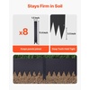 image:imageVEVOR Steel Landscape Edging 6 Packs 40 x 8 in RustResistant Metal Landscape Edging Bendable Garden Edging Border Heavy Duty Lawn Edging EasytoInstall Flower Bed Yard Pathway Divider Black40 L x 10 H 6 Pack