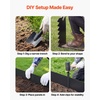 image:imageVEVOR Steel Landscape Edging 6 Packs 40 x 8 in RustResistant Metal Landscape Edging Bendable Garden Edging Border Heavy Duty Lawn Edging EasytoInstall Flower Bed Yard Pathway Divider Black40 L x 10 H 6 Pack