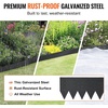 image:imageVEVOR Steel Landscape Edging 6 Packs 40 x 8 in RustResistant Metal Landscape Edging Bendable Garden Edging Border Heavy Duty Lawn Edging EasytoInstall Flower Bed Yard Pathway Divider Black40 L x 12 H 4 Pack