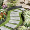 image:imageVEVOR Steel Landscape Edging 6 Packs 40 x 8 in RustResistant Metal Landscape Edging Bendable Garden Edging Border Heavy Duty Lawn Edging EasytoInstall Flower Bed Yard Pathway Divider Black40 L x 6 H 3 Pack