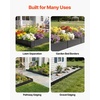 image:imageVEVOR Steel Landscape Edging 6 Packs 40 x 8 in RustResistant Metal Landscape Edging Bendable Garden Edging Border Heavy Duty Lawn Edging EasytoInstall Flower Bed Yard Pathway Divider Black40 L x 10 H 6 Pack