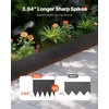 image:imageVEVOR Steel Landscape Edging 6 Packs 40 x 8 in RustResistant Metal Landscape Edging Bendable Garden Edging Border Heavy Duty Lawn Edging EasytoInstall Flower Bed Yard Pathway Divider Black40 L x 12 H 4 Pack