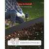 image:imageVEVOR Steel Landscape Edging 6 Packs 40 x 8 in RustResistant Metal Landscape Edging Bendable Garden Edging Border Heavy Duty Lawn Edging EasytoInstall Flower Bed Yard Pathway Divider Black40 L x 12 H 4 Pack