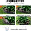 image:imageVEVOR Steel Landscape Edging 6 Packs 40 x 8 in RustResistant Metal Landscape Edging Bendable Garden Edging Border Heavy Duty Lawn Edging EasytoInstall Flower Bed Yard Pathway Divider Black40 L x 12 H 4 Pack