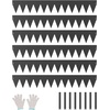 image:imageVEVOR Steel Landscape Edging 6 Packs 40 x 8 in RustResistant Metal Landscape Edging Bendable Garden Edging Border Heavy Duty Lawn Edging EasytoInstall Flower Bed Yard Pathway Divider Black40 L x 6 H 6 Pack