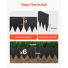 image:imageVEVOR Steel Landscape Edging 6 Packs 40 x 8 in RustResistant Metal Landscape Edging Bendable Garden Edging Border Heavy Duty Lawn Edging EasytoInstall Flower Bed Yard Pathway Divider Black40 L x 8 H 6 Pack