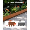 image:imageVEVOR Steel Landscape Edging 6 Packs 40 x 8 in WeatherResistant amp PreRust Metal Landscape Edging Bendable Garden Edging Border Lawn Edging for Flower Bed Yard Pathway DividerUpgraded versionRipple Spike