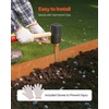 image:imageVEVOR Steel Landscape Edging 6 Packs 40 x 8 in WeatherResistant amp PreRust Metal Landscape Edging Bendable Garden Edging Border Lawn Edging for Flower Bed Yard Pathway DividerUpgraded versionRipple Spike