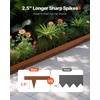 image:imageVEVOR Steel Landscape Edging 6 Packs 40 x 8 in WeatherResistant amp PreRust Metal Landscape Edging Bendable Garden Edging Border Lawn Edging for Flower Bed Yard Pathway DividerUpgraded versionShark Spike