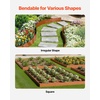 image:imageVEVOR Steel Landscape Edging 6 Packs 40 x 8 in WeatherResistant amp PreRust Metal Landscape Edging Bendable Garden Edging Border Lawn Edging for Flower Bed Yard Pathway DividerUpgraded versionRipple Spike