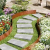 image:imageVEVOR Steel Landscape Edging 6 Packs 40 x 8 in WeatherResistant amp PreRust Metal Landscape Edging Bendable Garden Edging Border Lawn Edging for Flower Bed Yard Pathway DividerUpgraded versionShark Spike