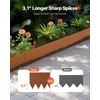 image:imageVEVOR Steel Landscape Edging 6 Packs 40 x 8 in WeatherResistant amp PreRust Metal Landscape Edging Bendable Garden Edging Border Lawn Edging for Flower Bed Yard Pathway DividerUpgraded versionRipple Spike