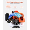 image:imageVEVOR String Trimmer 26cc 2 in 1 Weed Eater 17 Grass Trimmer with 10 Brush Cutter Weed Eater Gas Powered Shoulder Strap amp 3T Blade 2Stroke Weed Wacker Gas for Quick Grass Cleaning728 x 15 x 94 in
