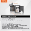 image:imageVEVOR Through The Wall Drop Box Deposit Safe 125x63x169 Rainproof Heavy Duty Steel Mailbox with Combination Lock for Wall Thickness 2879 Home Office Locking Wall Mount Mail Drop Box BlackGray