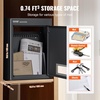 image:imageVEVOR Through The Wall Drop Box Deposit Safe 125x63x169 Rainproof Heavy Duty Steel Mailbox with Combination Lock for Wall Thickness 2879 Home Office Locking Wall Mount Mail Drop Box BlackBlack
