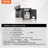image:imageVEVOR Through The Wall Drop Box Deposit Safe 125x63x169 Rainproof Heavy Duty Steel Mailbox with Combination Lock for Wall Thickness 2879 Home Office Locking Wall Mount Mail Drop Box BlackBlack