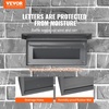 image:imageVEVOR Through The Wall Drop Box Deposit Safe 125x63x169 Rainproof Heavy Duty Steel Mailbox with Combination Lock for Wall Thickness 2879 Home Office Locking Wall Mount Mail Drop Box BlackGray