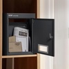 image:imageVEVOR Through The Wall Drop Box Deposit Safe 125x63x169 Rainproof Heavy Duty Steel Mailbox with Combination Lock for Wall Thickness 2879 Home Office Locking Wall Mount Mail Drop Box BlackBlack