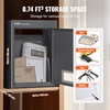 image:imageVEVOR Through The Wall Drop Box Deposit Safe 125x63x169 Rainproof Heavy Duty Steel Mailbox with Combination Lock for Wall Thickness 2879 Home Office Locking Wall Mount Mail Drop Box BlackGray