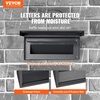 image:imageVEVOR Through The Wall Drop Box Deposit Safe 125x63x169 Rainproof Heavy Duty Steel Mailbox with Combination Lock for Wall Thickness 2879 Home Office Locking Wall Mount Mail Drop Box BlackBlack