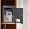 image:imageVEVOR Through The Wall Drop Box Deposit Safe 125x63x169 Rainproof Heavy Duty Steel Mailbox with Combination Lock for Wall Thickness 2879 Home Office Locking Wall Mount Mail Drop Box BlackGray