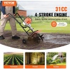 image:imageVEVOR Tiller Cultivator Gas Powered 43CC 2Stroke Garden Cultivator Tiller with 4 Steel Adjustable Front Tines for Lawn Garden and Field Soil Cultivation31CC 4Stroke