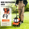 image:imageVEVOR Tiller Cultivator Gas Powered 43CC 2Stroke Garden Cultivator Tiller with 4 Steel Adjustable Front Tines for Lawn Garden and Field Soil Cultivation43CC 2Stroke