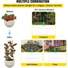 image:imageVEVOR Tomato Cages 118 x 118 x 461 10 Packs Square Plant Support Cages Silver PVCCoated Steel Tomato Towers for Climbing Vegetables Plants Flowers FruitsSilver