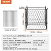 image:imageVEVOR Tomato Cages 118 x 118 x 461 10 Packs Square Plant Support Cages Silver PVCCoated Steel Tomato Towers for Climbing Vegetables Plants Flowers Fruitsblack