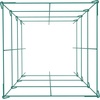 image:imageVEVOR Tomato Cages 118 x 118 x 461 10 Packs Square Plant Support Cages Silver PVCCoated Steel Tomato Towers for Climbing Vegetables Plants Flowers FruitsGreen