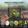 image:imageVEVOR Tomato Cages 118 x 118 x 461 10 Packs Square Plant Support Cages Silver PVCCoated Steel Tomato Towers for Climbing Vegetables Plants Flowers Fruitsblack