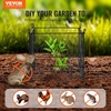 image:imageVEVOR Tomato Cages 118 x 118 x 461 10 Packs Square Plant Support Cages Silver PVCCoated Steel Tomato Towers for Climbing Vegetables Plants Flowers Fruitsblack